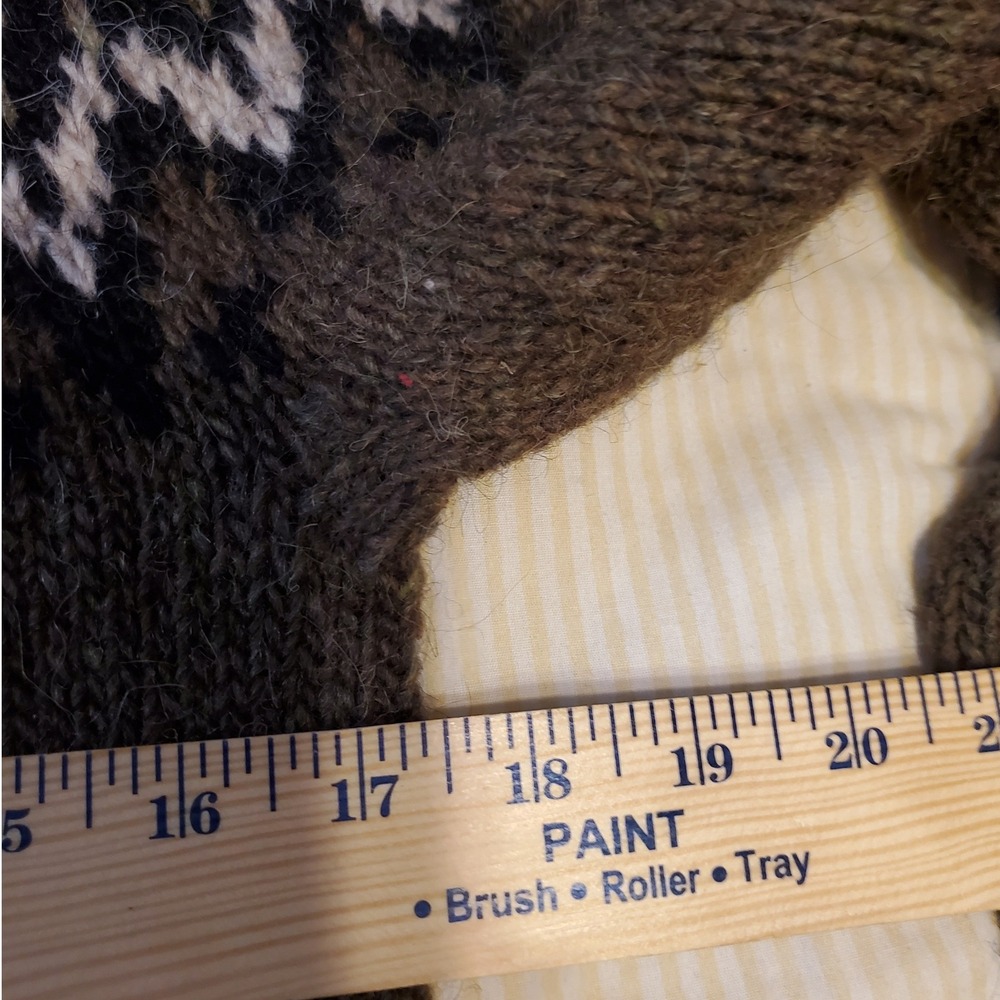 Icelandic Store Riddari 100% Icelandic Wool Fair Isle Lopapeysa Sweater Green - Picture 12 of 12